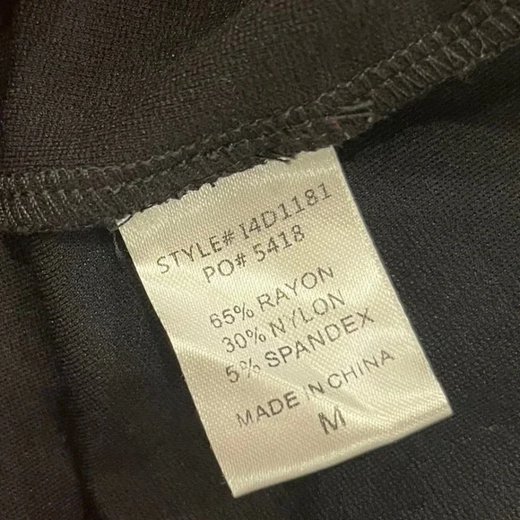 Solemio - Women’s Little Black Dress with Plunging Neckline - Size M - Picture 6 of 8